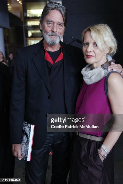 Ulay and Lena Balant attend Opening Night Party of "MARINA ABRAMOVIC: THE ARTIST IS PRESENT" at Museum of Modern Art on March 9, 2010 in New York...