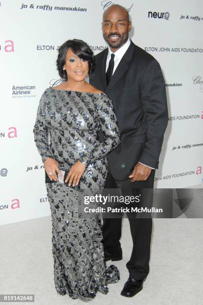 Niecy Nash and Jay Tucker attend 18th Annual ELTON JOHN AIDS Foundation Oscar Party at Pacific Design Center on March 7, 2010 in West Hollywood,...