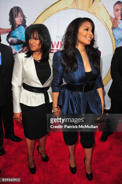 Rebbie Jackson and Janet Jackson attend Why did I get Married Too? Screening Red-Carpet Arrivals at School of Visual Arts Theater on March 22, 2010...