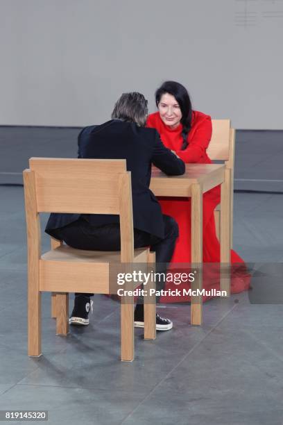 Ulay and Marina Abramovic attend Opening Night Party of "MARINA ABRAMOVIC: THE ARTIST IS PRESENT" at Museum of Modern Art on March 9, 2010 in New...