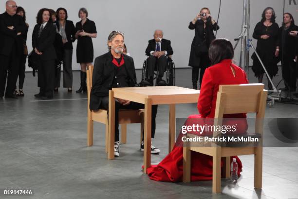 Ulay and Marina Abramovic attend Opening Night Party of "MARINA ABRAMOVIC: THE ARTIST IS PRESENT" at Museum of Modern Art on March 9, 2010 in New...