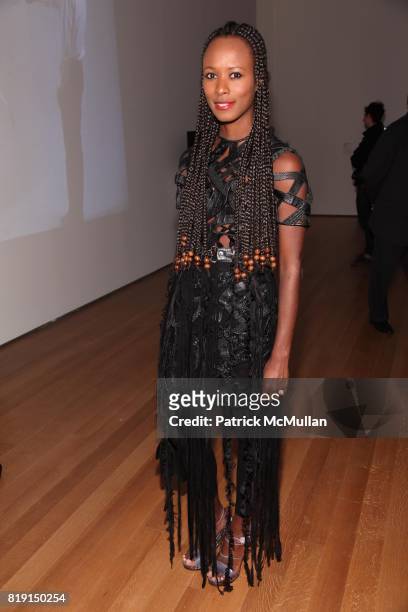 Shala Monroque attends Opening Night Party of "MARINA ABRAMOVIC: THE ARTIST IS PRESENT" at Museum of Modern Art on March 9, 2010 in New York City.