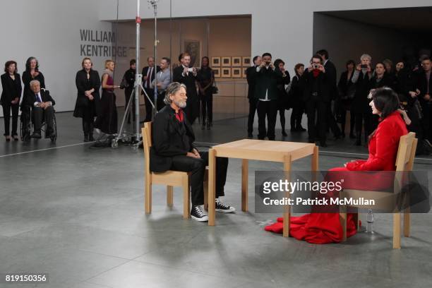 Ulay and Marina Abramovic attend Opening Night Party of "MARINA ABRAMOVIC: THE ARTIST IS PRESENT" at Museum of Modern Art on March 9, 2010 in New...