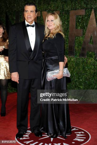 Chazz Palminteri and Gianna Ranaudo attend VANITY FAIR Oscar Party - ARRIVALS at Sunset Tower Hotel on March 7, 2010 in West Hollywood, California.