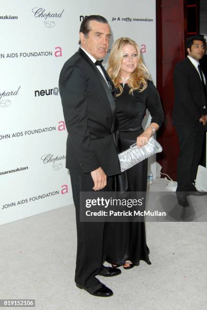 Chazz Palminteri and Gianna Ranaudo attend 18th Annual ELTON JOHN AIDS Foundation Oscar Party at Pacific Design Center on March 7, 2010 in West...