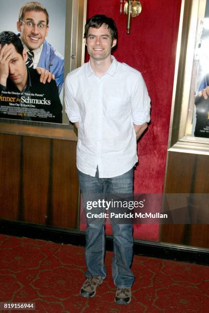 Bill Hader attends New York Premiere of "DINNER FOR SCHMUCKS" at Ziegfeld Theatre on July 19, 2010 in New York City.