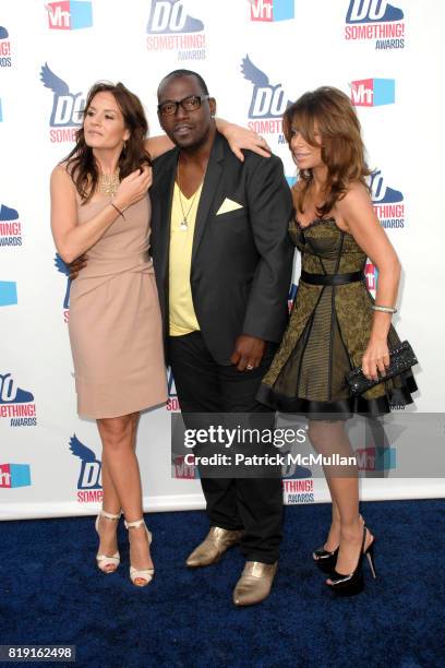 Kara DioGuardi, Randy Jackson and Paula Abdul attend 2010 VH1 Do Something Awards at Hollywood Palladium on July 19, 2010 in Hollywood, CA.