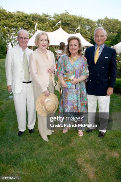 Gary Lawrance, Zita Davisson, Myra Weiser and Dr. Frank Weiser attend "American Beauty" The SOUTHAMPTON ROSE SOCIETY Cocktail Party Benefit at...