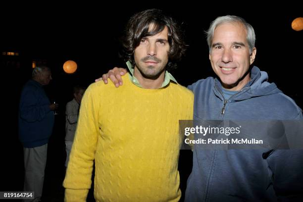 Nacho Figueras and Jeffrey Sachs attend THE CINEMA SOCIETY & DIOR BEAUTY host a screening of "GREASE Sing-A-Long" at Katie Lee's Beach House on July...