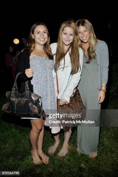 And Samantha Perelman Liz Warner attend THE CINEMA SOCIETY & DIOR BEAUTY host a screening of "GREASE Sing-A-Long" at Katie Lee's Beach House on July...