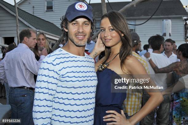 Andrew Lauren and ? attend Celebrating Dylan Lauren as new contributing editor to Self Magazine on July 17, 2010 in Montauk, NY.