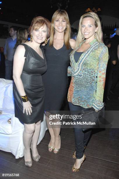 Caroline Manzo, Jill Zarin and Dina Manzo attend Nic Roldan, Shamin Abas and Tracy Mourning Host Hamptons Social Series Dinner For St. Jude's at Lily...