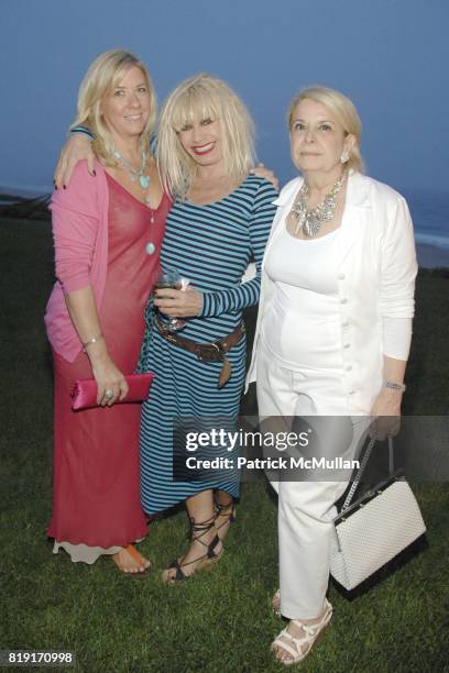 Marie Griffin, Betsy Johnson and Evelyn Dallal attend JUDY LICHT and JERRY DELLA FEMINA Hosts Cocktails for STEPHANIE WINSTON WOLKOFF and DAVID...