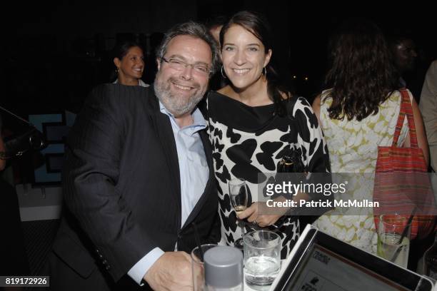 Drew Nieporent, Christina Grdovic attend the Travel + Leisureís 15th annual Worldís Best Awards Party at Andaz 5th Avenue on July 21, 2010 in New...