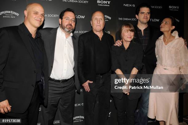 Joey Rappa, Michael Barker, Robert Duvall, Sissy Spacek, Aaron Schneider and Luciana Duvall attend THE CINEMA SOCIETY & SONY ALPHA NEX host a...