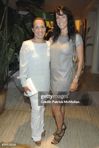 Samantha Yanks and Sara Rotman attend JUDY LICHT and JERRY DELLA FEMINA Hosts Cocktails for STEPHANIE WINSTON WOLKOFF and DAVID WOLKOFF at the Della...