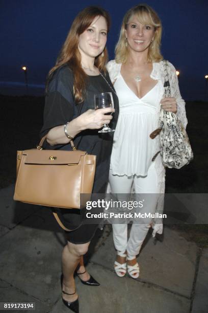 Susan Foster and Ramona Singer attend JUDY LICHT and JERRY DELLA FEMINA Hosts Cocktails for STEPHANIE WINSTON WOLKOFF and DAVID WOLKOFF at the Della...