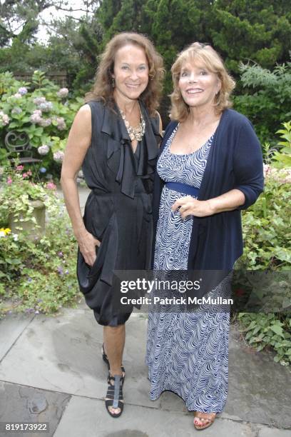 Nancy Hodin and Judy Licht attend JUDY LICHT and JERRY DELLA FEMINA Hosts Cocktails for STEPHANIE WINSTON WOLKOFF and DAVID WOLKOFF at the Della...