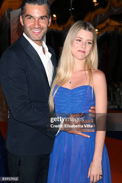 Actor Francois Vincentelli and his girlfriend attend the Roma Fiction Fest 2008 Closing Ceremony and Diamond Awards on July 12, 2008 in Rome, Italy.