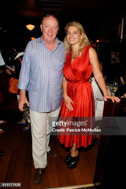 Terry George and Angela Ismailos attend After Party for the Hamptons Screening of "GREAT DIRECTORS" at Paradise Cafe on July 5, 2010 in Sag Harbor,...