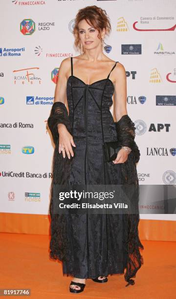 Italian actress Elena Sofia Ricci attends the Roma Fiction Fest 2008 Closing Ceremony and Diamond Awards on July 12, 2008 in Rome, Italy.