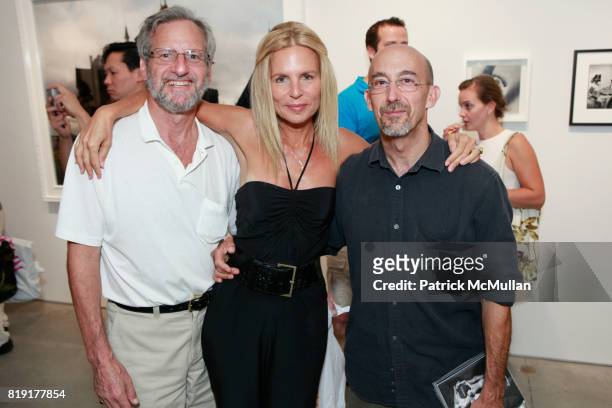 Bob Simon, Elizabeth Cohen and Len Prince attend INSPIRED Exhibition Curated By Beth Rudin DeWoody at Steven Kasher Gallery on July 14, 2010 in New...