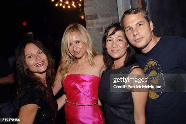 Louisa St. Pierre, Tamsin Lonsdale, Amanda Fairey, Shepard Fairey attend The Supper Club & Shepard Fairey's SNO host a Bombay Sapphire Tea Party at...