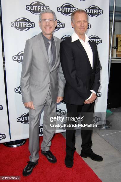 Jeffrey Friedman and Rob Epstein attend Outfest's Opening Night Gala of HOWL at Orpheum Theater on July 8, 2010 in Los Angeles, CA.