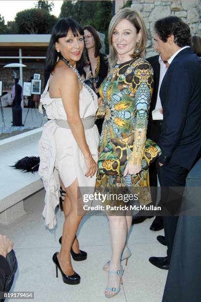 Estella Provas and Becca Cason Thrash attend The First Annual Benefit Hosted By Los Angeles Nomadic Division at Private Residence on July 14, 2010 in...