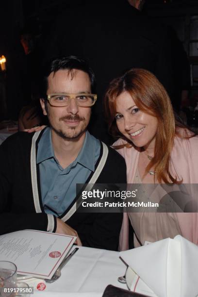 Tim Biskup, Jillian Kogan attend The Supper Club & Shepard Fairey's SNO host a Bombay Sapphire Tea Party at The Tea Room on July 20, 2010 in...