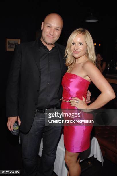 Nick Pepper, Tamsin Lonsdale attend The Supper Club & Shepard Fairey's SNO host a Bombay Sapphire Tea Party at The Tea Room on July 20, 2010 in...