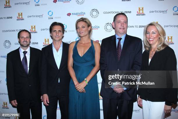 Jeff Skoll, Lawrence Bender, Lucy Walker, ? and Valerie Plame Wilson attend PALEY CENTER FOR THE MEDIA Hots the New York Premiere of MAGNOLIA...