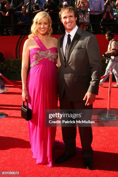 Brittany Brees and Drew Brees attend The 2010 ESPY Awards Arrivals at Shrine Theatre on July 14, 2010 in Los Angeles, CA.