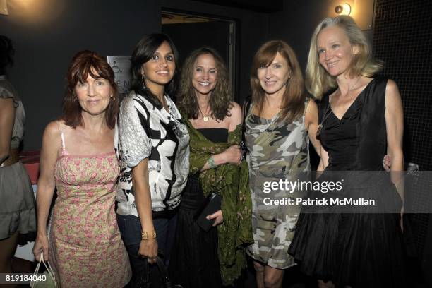 Pat Hackett, Samira Sine, Joanie McDonell, Nicole Miller and Laurie Ogle attend THE CINEMA SOCIETY & 2IST host a screening of "TWELVE" at Landmark...