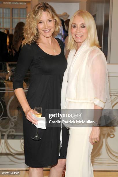 Pamela Bowen and Janis Kaye attend DIOR & HARPER'S BAZAAR Host Cocktails to Preview FALL 2010 Collection at Dior on July 14th, 2010 in New York City.
