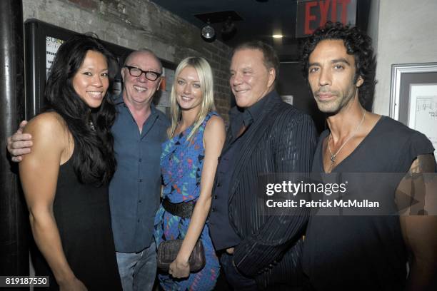 Terry George, ?, Mickey Rourke and Carlos Leon attend THE CINEMA SOCIETY & 2IST host a screening of "TWELVE" at Landmark Sunshine Cinemal on July 28,...