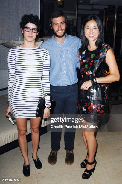 Nicole Katz, Kevin Gruenberg and Christine Y. Kim attend The First Annual Benefit Hosted By Los Angeles Nomadic Division at the Sunset Tower Hotel on...