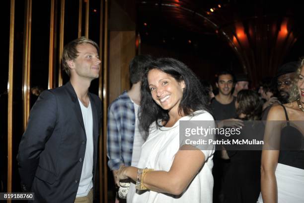 Shaun R.K. Beyen, Emma Snowdon-Jones attend DAVID LACHAPELLE'S AMERICAN JESUS - After Party at the Top of the Standard on July 13, 2010 in New York...