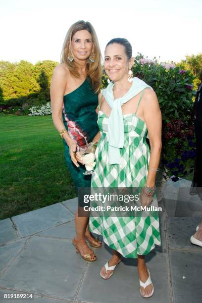 Robin Meltzer and Alexandra Lebenthal attend Alzheimer's Association Rita Hayworth Gala Hamptons Kick Off at a Private Residence on July 30th, 2010...