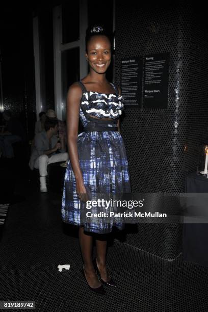 Shala Monroque attends THE CINEMA SOCIETY & 2IST Host The After Party for "TWELVE" at Le Bain at The Standard Hotel on July 28, 2010 in New York City.