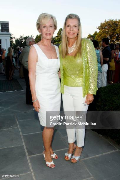 Nancy Corzine and Princess Yasmin Aga Khan attend Alzheimer's Association Rita Hayworth Gala Hamptons Kick Off at a Private Residence on July 30th,...