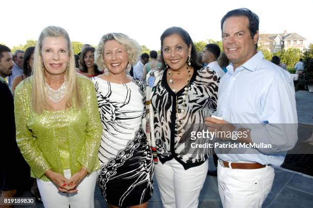 Princess Yasmin Aga Khan, Liora Sternberg, Nurit Kahane Haase and Blaise Labriola attend Alzheimer's Association Rita Hayworth Gala Hamptons Kick Off...