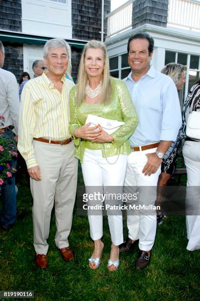 Robert Zimmerman, Princess Yasmin Aga Khan and Blaise Labriola attend Alzheimer's Association Rita Hayworth Gala Hamptons Kick Off at a Private...