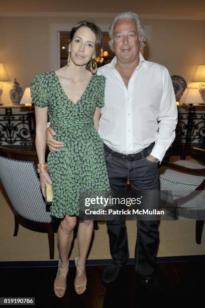 Samantha Boardman Rosen and Aby Rosen attend QVC Style Initiative Dinner hosted by CEO Mike George at the home of Dennis Basso and partner Michael...