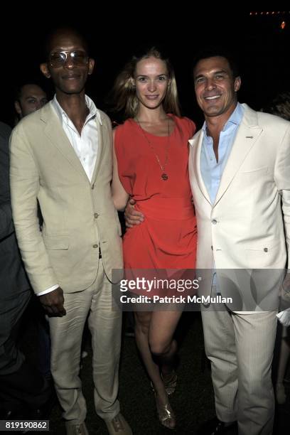 Sabrina Huls and Andre Balazs attend THE CINEMA SOCIETY & 2IST Host The After Party for "TWELVE" at Le Bain at The Standard Hotel on July 28, 2010 in...