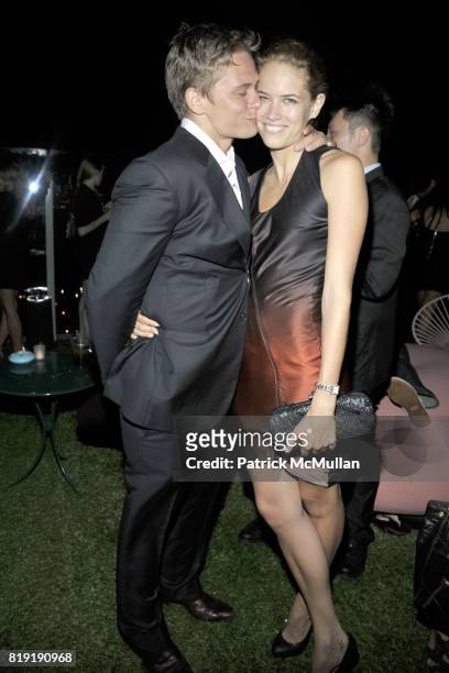 Billy Magnussen and Cody Horn attend THE CINEMA SOCIETY & 2IST Host The After Party for "TWELVE" at Le Bain at The Standard Hotel on July 28, 2010 in...