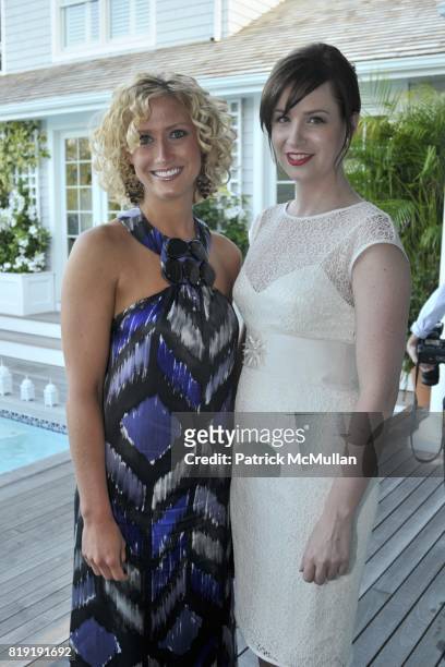Jennifer Clark and Bridget Mcdaniel attend QVC Style initiative Dinner hosted by CEO Mike George at the home of Dennis Basso and partner Michael...