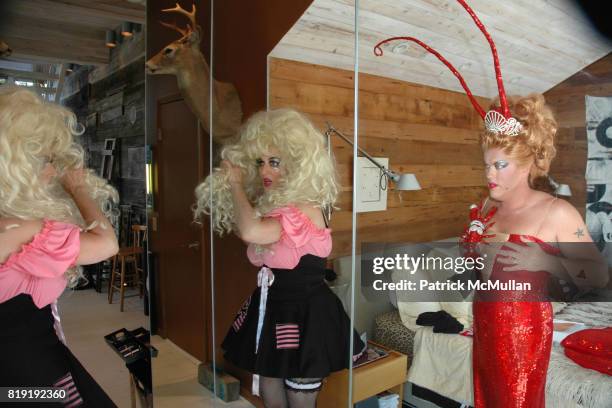 Ginger Snap and Coco Love attend INDEPENDENCE DAY &THE INVASION OF THE PINES at Cherry Grove and Fire Island Pines on July 4, 2010 in Brookhaven, New...