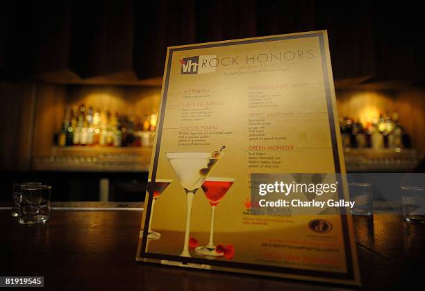 General view at the after party for the 3rd Annual 'VH1 Rock Honors' at the W Hotel on July 12, 2008 in Los Angeles, California.