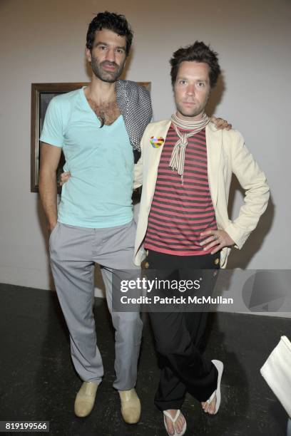 Jorn Weisbrodt and Rufus Wainwright attend PARRISH ART MUSEUM Midsummer Party, Honoring BETH RUDIN DEWOODY and ROSS BLECKNER at Parrish Art Museum on...